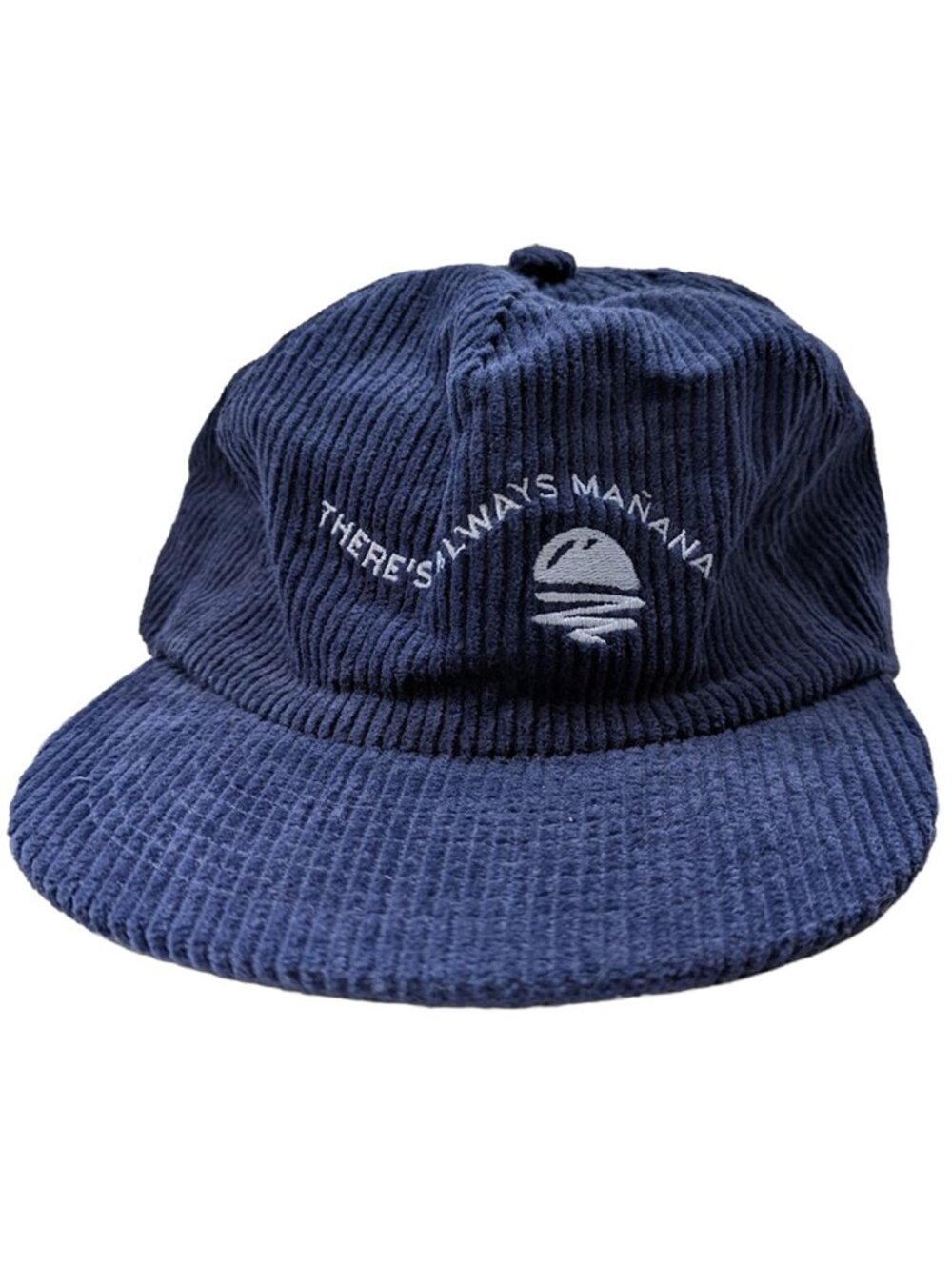 NWOT There's Always Mañana Navy Blue Corduroy Baseball Cap